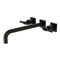 Kingston Brass KS6050ML Wall Mount Tub Faucet, Matte Black KS6050ML - alternate 1